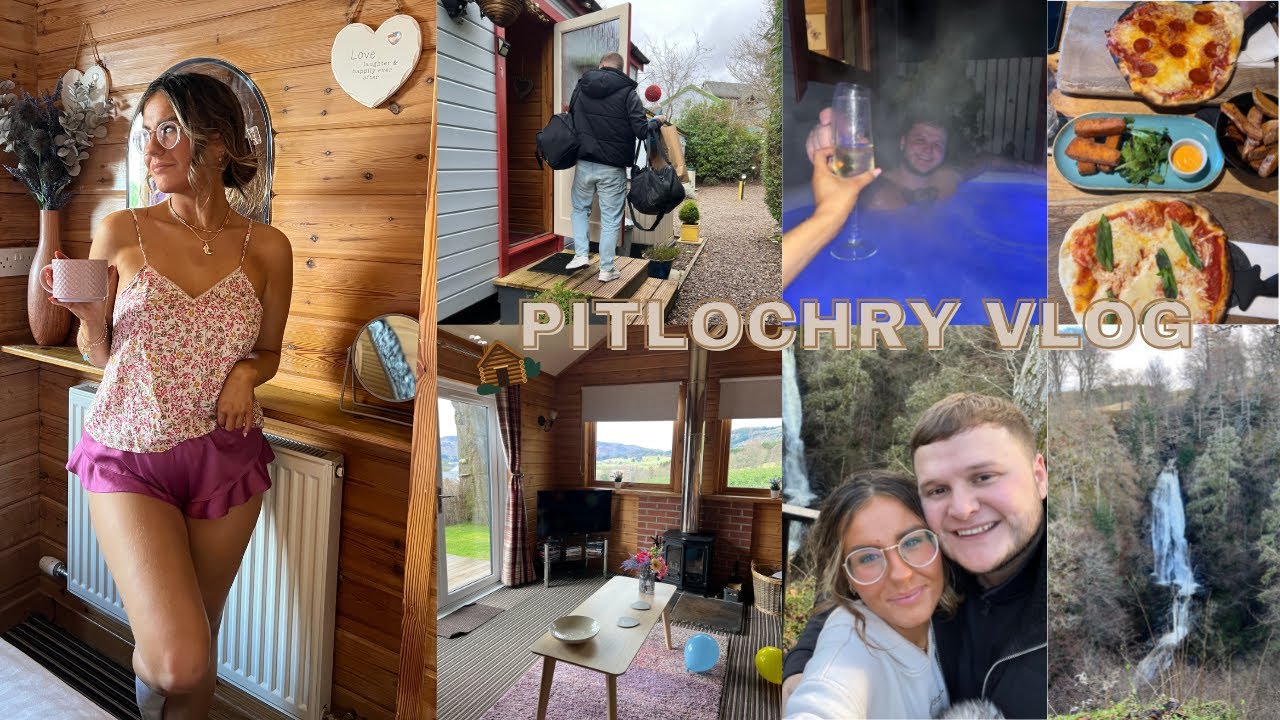 PITLOCHRY VLOG 🛖🤍 | Kinnaird Woodland Lodges, Taymouth Marina, Falls of Acharn | NC
