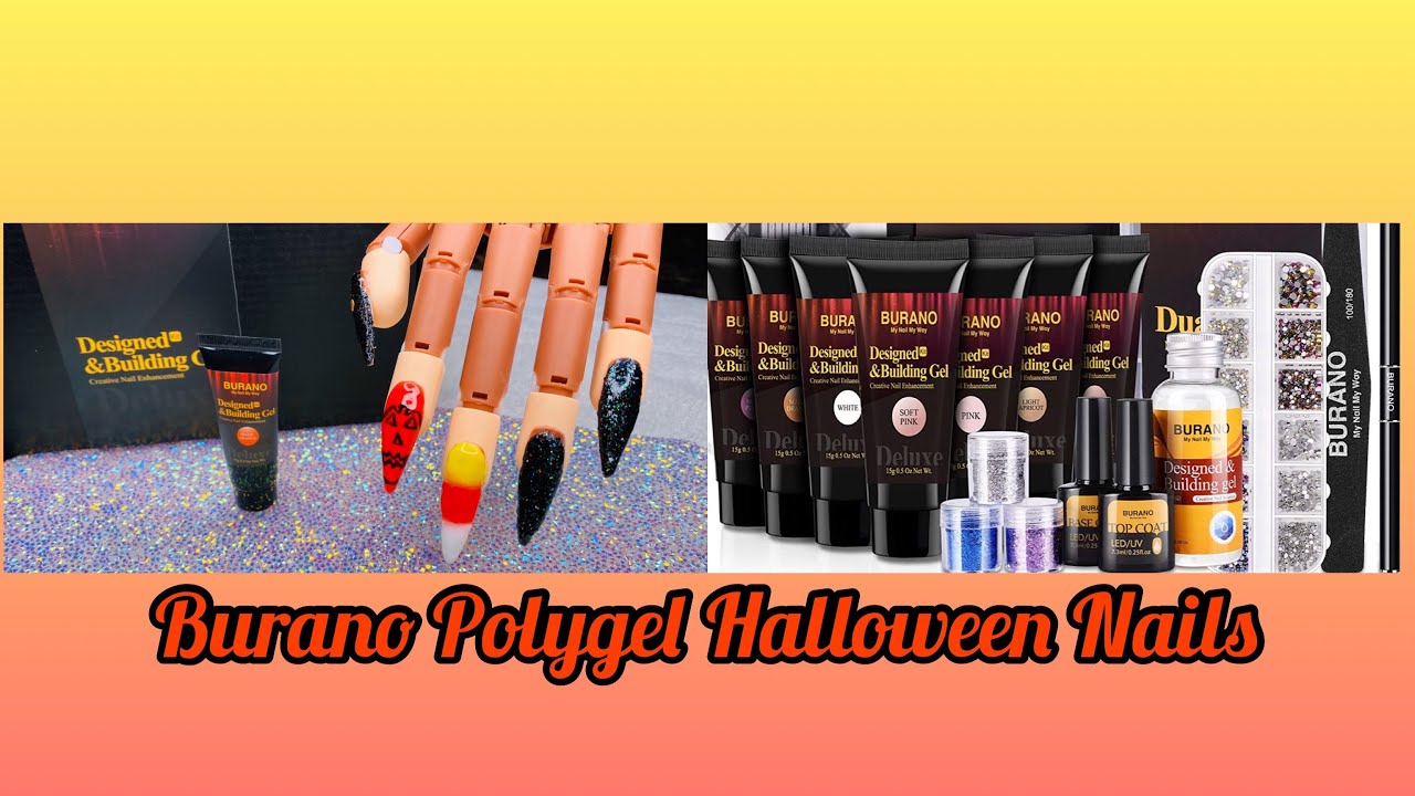 My Boyfriend Helps Me Do My Nails / Burano Polygel Halloween Nails