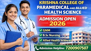 💫🏥Krishna College Of Paramedical And Allied Health Science 🧪#tiruchy #bestmedicalcollege #cutoff