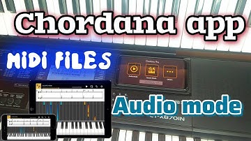 chordana play app ll midi files ll audio mode