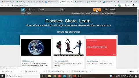 CREATE A SLIDESHARE ACCOUNT  UPLOADING PRESEANTATIONS