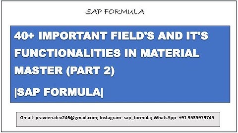 CONCEPT 21- (PART 2) 40+ IMPORTANT FIELD