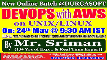 DEVOPS with AWS on UNIX/LINUX Online Training @ DURGASOFT