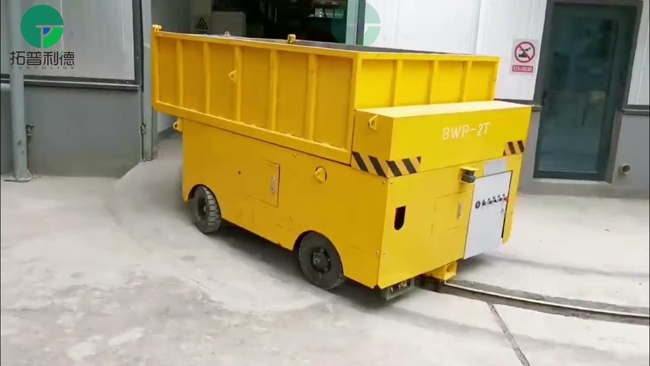 2Ton Explosion Proof Transfer Carts,Automatic Dump Trackless Trolley
