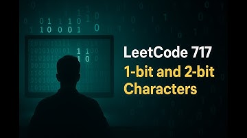 LeetCode 717 Explained | 1-Bit and 2-Bit Characters | Best Beginner-Friendly Approach #leetcode