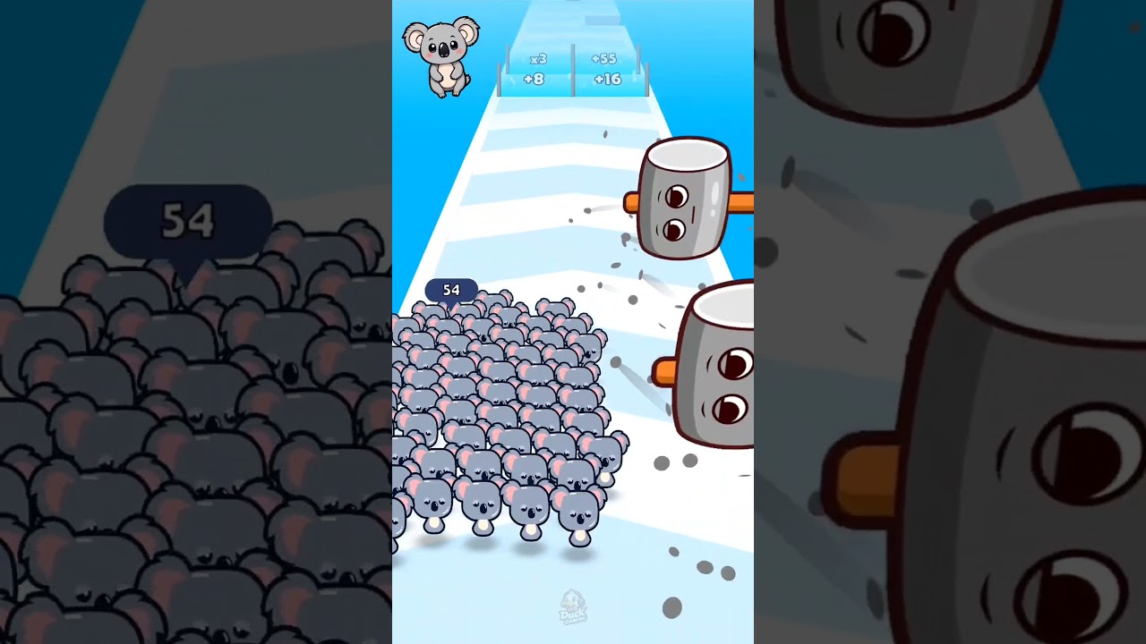 Koala 🐨 Frog 🐸 Stack Run Challenge 🤯 Who will Win? Gameplay 🎮 