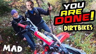 Angry Walkers Blocked By Dirt Bikers 2024 - Motocross Forest Ride