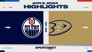 NHL Highlights | Oilers vs. Ducks - April 5, 2023