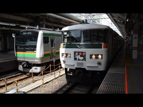 特急踊り子185さん専用 185系 「特急 踊り子号」② (15両編成) 東京駅 - YouTube