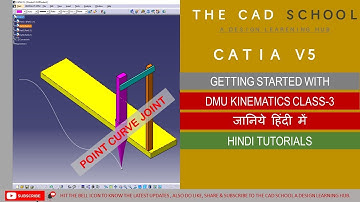 CATIA V5 | DMU KINEMATICS | POINT CURVE JOINT | CLASS-3 | HINDI TUTORIALS