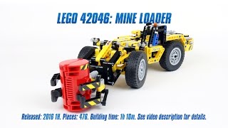'Lego Technic 42049: Mine Loader' Unboxing, Parts List, Speed Build & Review