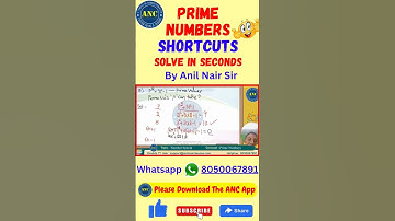Number System | ‎@AnilNairClasses  | #mathstricks #math #cat2024 #competitiveexams #factors