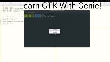 Learn GTK development with Genie (ElementaryOS Apps Pt 3)