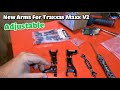 Adjustable arms for traxxas maxx v2