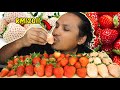 strawberry warna pucat tapi HARGA TAK MASUK AKAL! (mukbang malaysia) WHITE STRAWBERRY