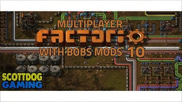 Modded Factorio - Bobs Mods - Multiplayer Part 10 - Feat Player2SMG & JKU390 - LiveStream Footage