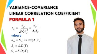 Variance-Covariance Linear Correlation Coefficient Formula 1 | Statistics | CH 7 | LEC 3 | HSSC