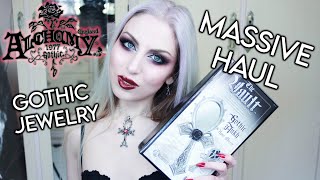 Huge Alchemy Gothic Haul | Unboxing and Try On | Goth Jewelry + Alternative Lifestyle | Vesmedinia