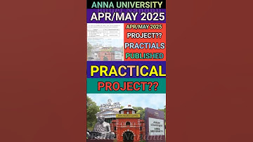 Anna University Practical & Project Dates!#shorts#annauniversity #practical #project #vivavoce#r2021