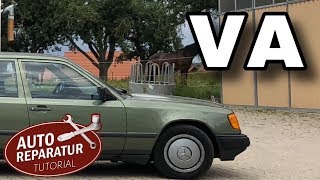 W124 Projekt | Stoßdämpfer Federn Querlenker wechseln + TIEFERLEGUNG | Vorderachse | DIY Tutorial