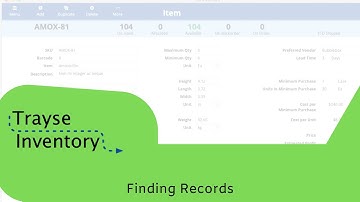 Video   Trayse Inventory   Find