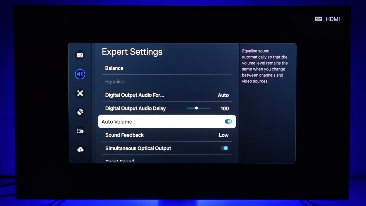 SAMSUNG The Frame – كيفية تفعيل Adaptive Sound