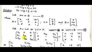 [Crout's Method] Lec#01Numerical Methods/Analysis.