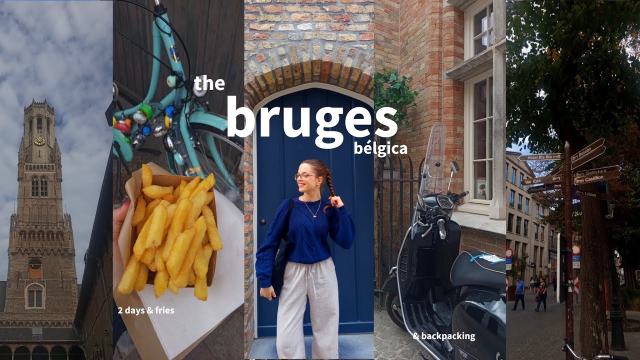 vlog bruges: fries and backpacking 🍟🏰