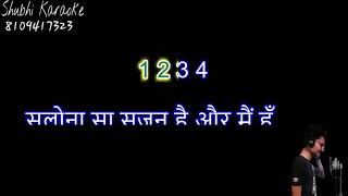 salona sa sajan hai asha bhosle Ghazal karaoke demo HQ