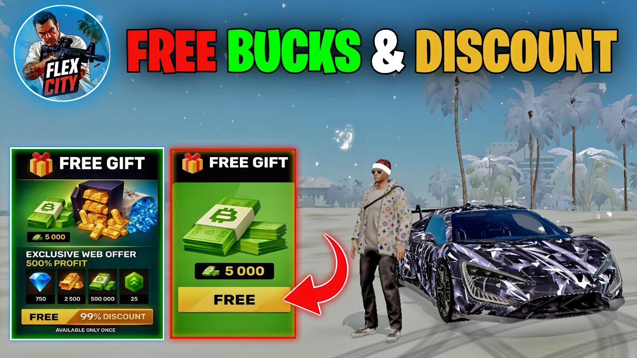 FREE BUCKS 😱 + BIG Discount in Flex Hub | Flex City 💸🔥 - YouTube