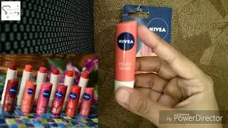Nivea Peach Shine Lip Balm Product Review Swatches Hud Fashion Diary Youtube