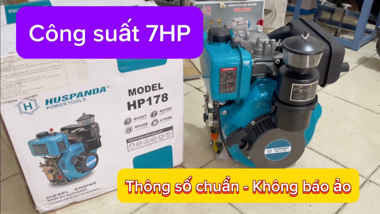 Động Cơ 7HP huspanda chạy Dầu - Điện máy Tuấn Thuỳ