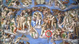 Why Did Michelangelo Paint His Own Face on Human Skin?