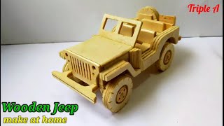 How to make wooden jeep willys