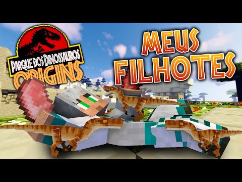 Parque dos Dinossauros Origins Minecraft #11 - ME TORNEI UM RAPTOR ALPHA
