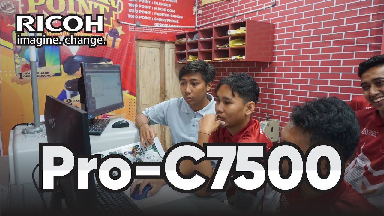 PROSES CETAK MESIN RICOH PRO C-7500 DWARNALAND