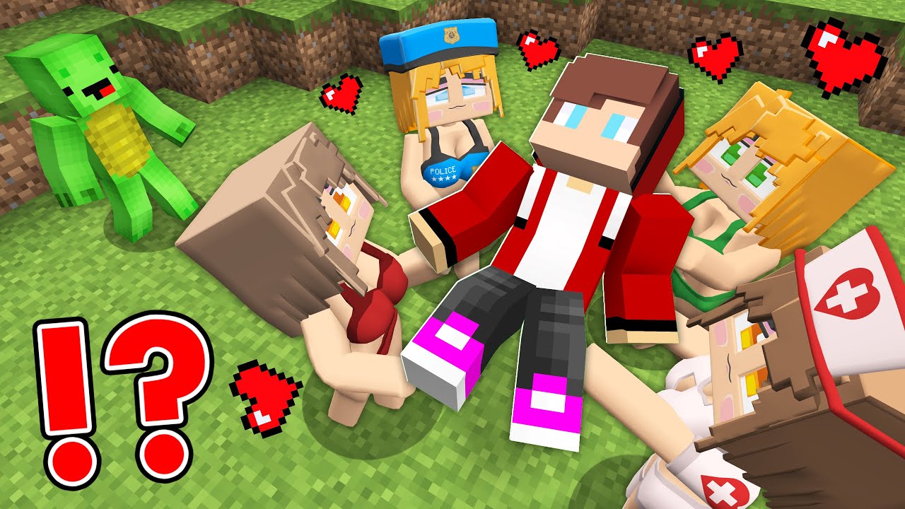 all-girls-only-love-jj-in-minecraft-maizen-youtube