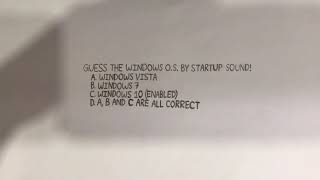 Guess the Windows OS by startup sound #6