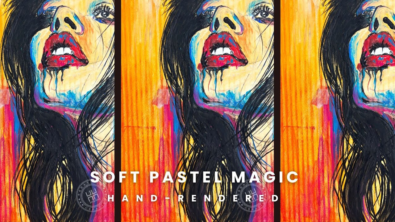 🎨 Soft Pastel Magic ✨ | Hand-Rendered Drawing 