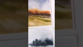 Winter and autumn landscape painting