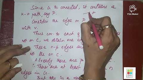 Graph Theory 31 - Any connected graph with n vertices and n-1 edges is a tree