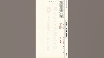 Find the difference between A & D | Set-A | UPSC CSAT 2020 | #UPSC #CSAT #QUANT