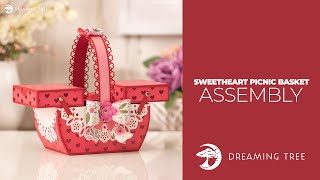 SVG File - Sweetheart Picnic Basket - Assembly Tutorial
