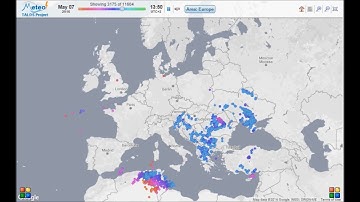 ZEUS lightning detection system 07/05/2016
