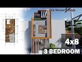 4x8 small 2 story house