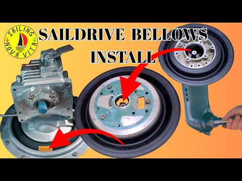 MD2030 Saildrive bellows installation on Bavaria