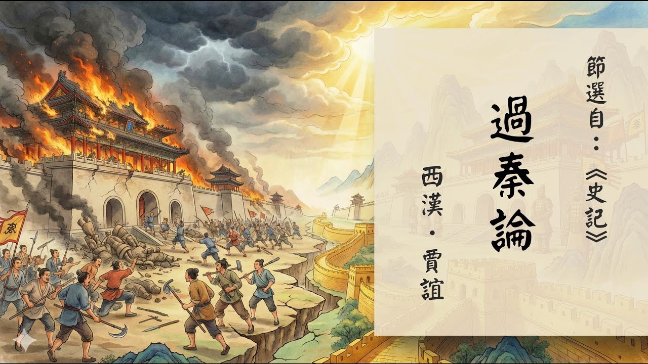 賈誼〈過秦論〉｜純朗讀無註解｜沉浸式文言文語感養成有聲書｜Classical Chinese Reading｜ Immersive Chinese Audiobook