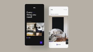 IOS Interior Design App UI using Adobe XD.