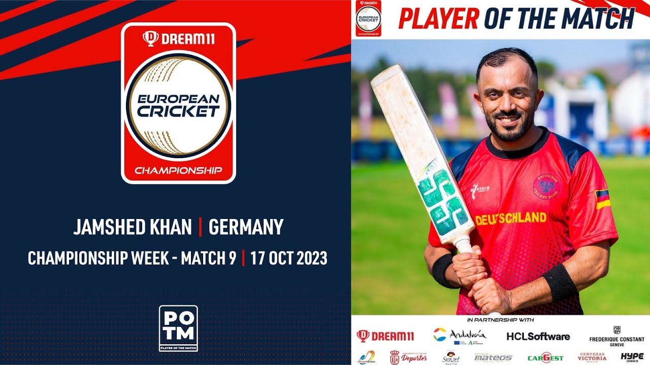 POTM: J.Khan - GER vs JSY | Highlights | Dream11 ECC23 | 17 Oct 2023 | ECC23.093