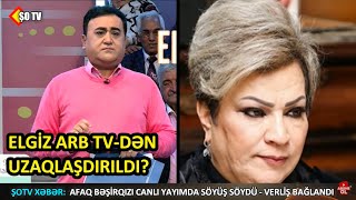 Afaq Bəşirqızı canlı yayımda söyüş söydü - Elgizin verlişi dayandırıldı